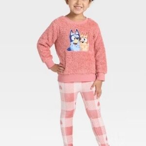 BLUEY Cozy Woobie Sweatshirt & Velour Pant Set 18 Month